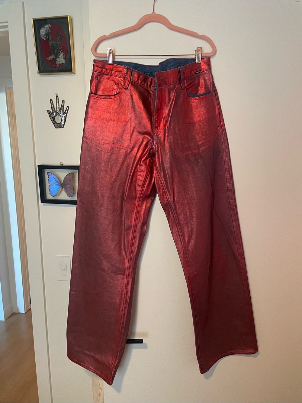 G Star loose judde jean in red